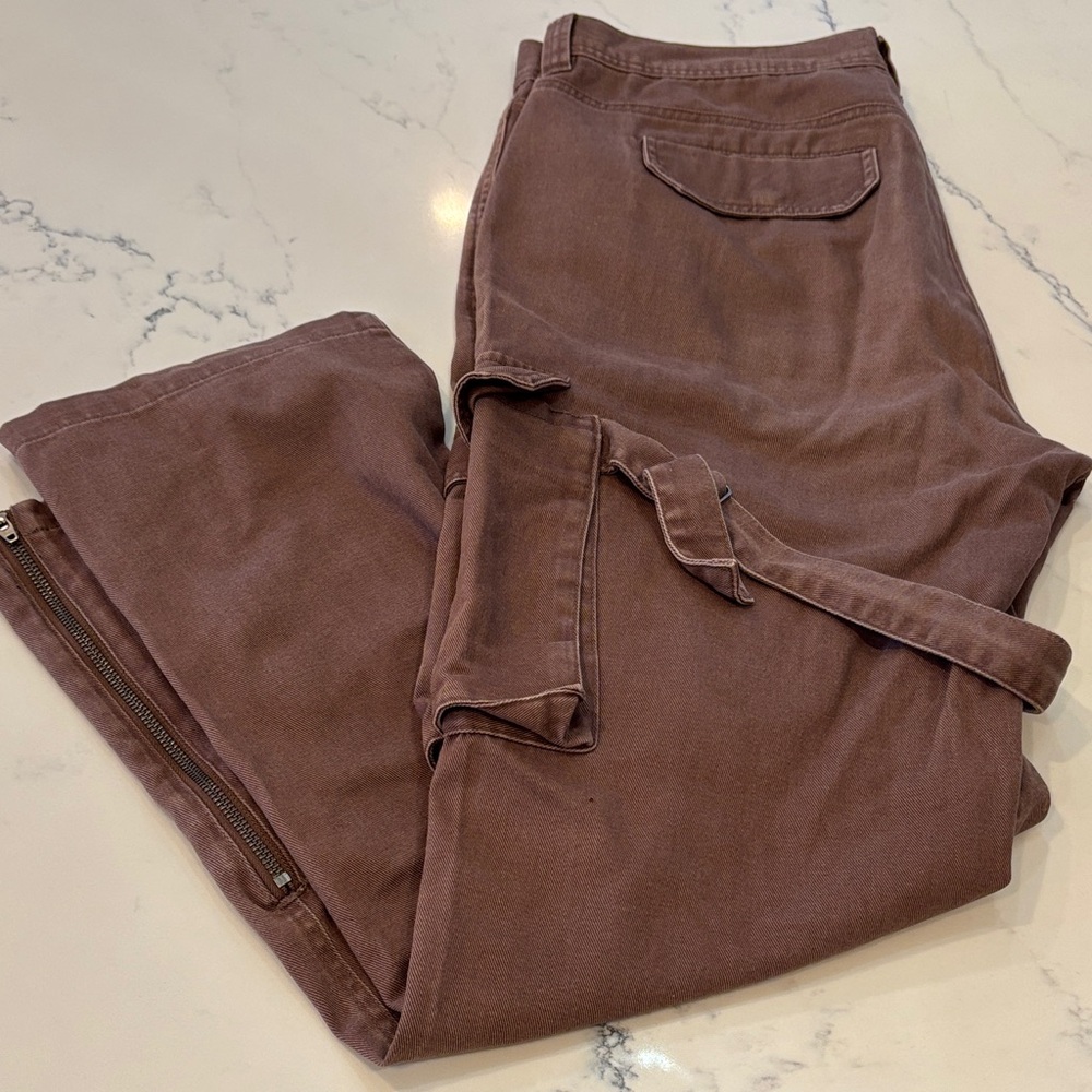 Standard Cloth Casual Brown Cargo Pants